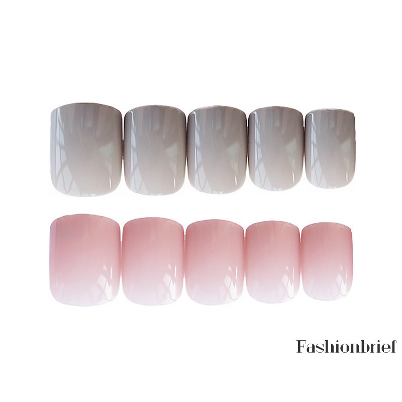 Set 24 móng tay giả nhiều màu xinh xắn dùng trang trí móng