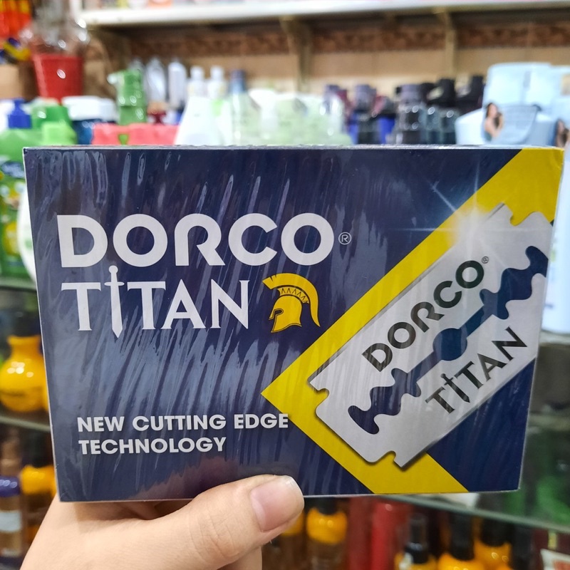 Lam Dorco Titan hộp 100 lưỡi dao ⚡️FREESHIP⚡️ lam mỏng lam trắng sắc bén, giá tốt cho thợ làm tóc, cạo mặt, hàng có sẵn