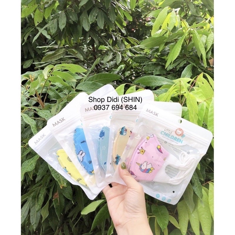 ?Khẩu Trang Trẻ Em Cao Cấp?Túi 10 Cái. Size 0 - >4 Tuổi Và Size 4 - >10Tuổi