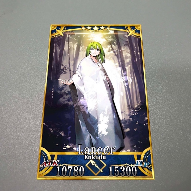 Thẻ bài custom card bánh xốp anime Fate/Grand Order FGO để sưu tầm tự chọn Enkidu