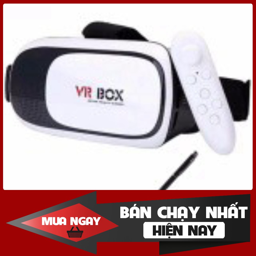 [FREESHIP] Kính thực tế ảo VR Box phiên bản 2 (Trắng) + Tặng 1 tay cầm chơi game bluetooth và 1 bút cảm ứng V012 - Hàng 