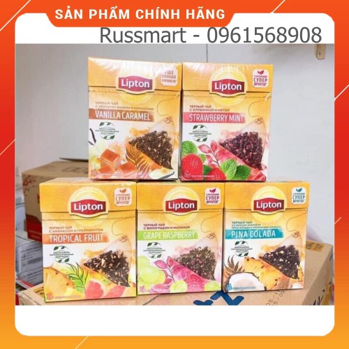 Trà lipton Nga_hộp 20 túi lọc_date mới 2022_chính hãng_có sẵn_nhiều vị thơm ngon