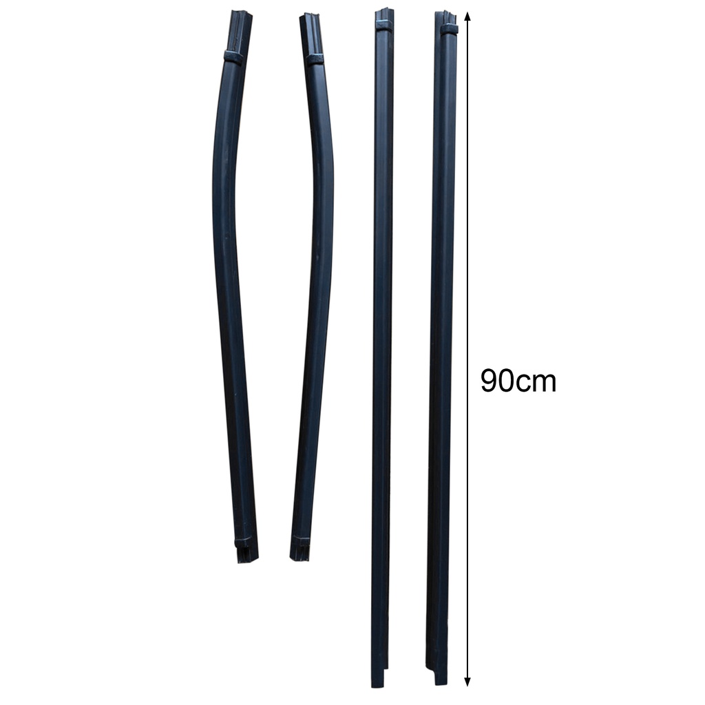 Set 4 Dây Cao Su Niêm Phong Viền Kính Cửa Sổ Xe Hơi Isuzu D-MAX Pickup 2010-2020