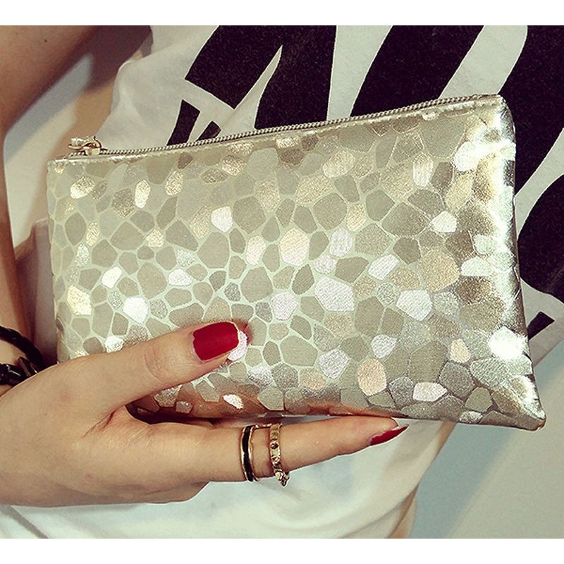 ☛☏❤Womens Evening Party Clutch Bag Purse Bag Handbag Sequins Sparkling Bling Wallet