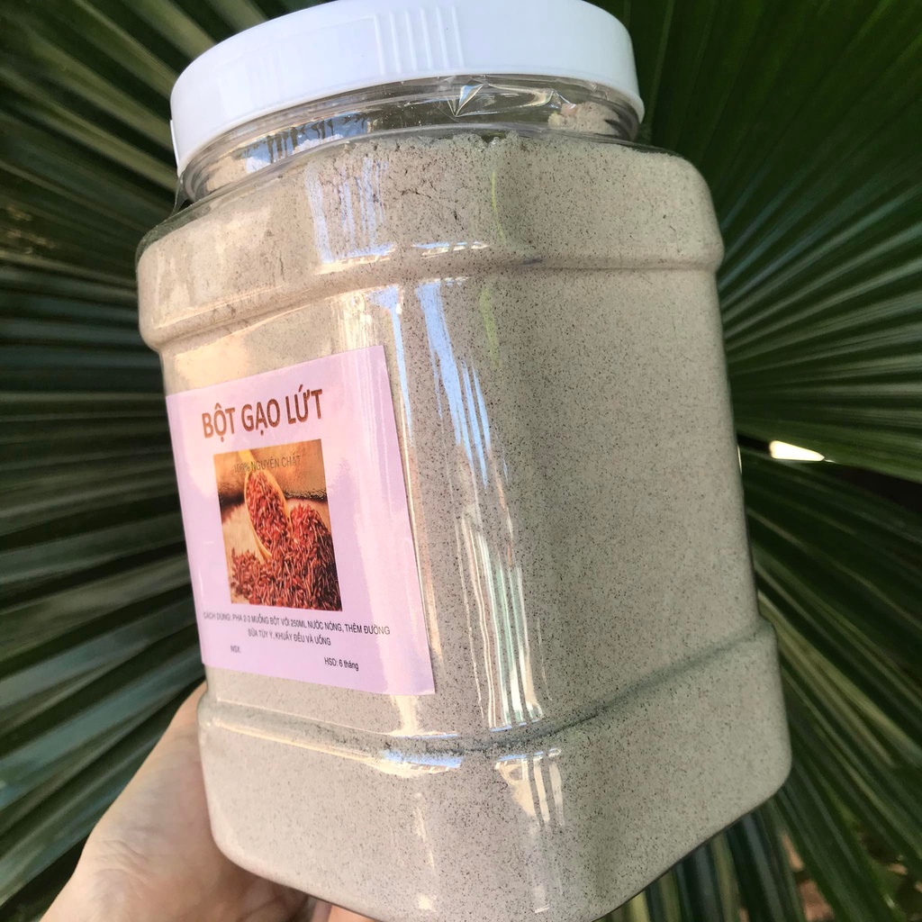 Bột gạo lứt huyết rồng rang nguyên cám- nguyên chất uống giảm cân, sáng đẹp da- Handmade