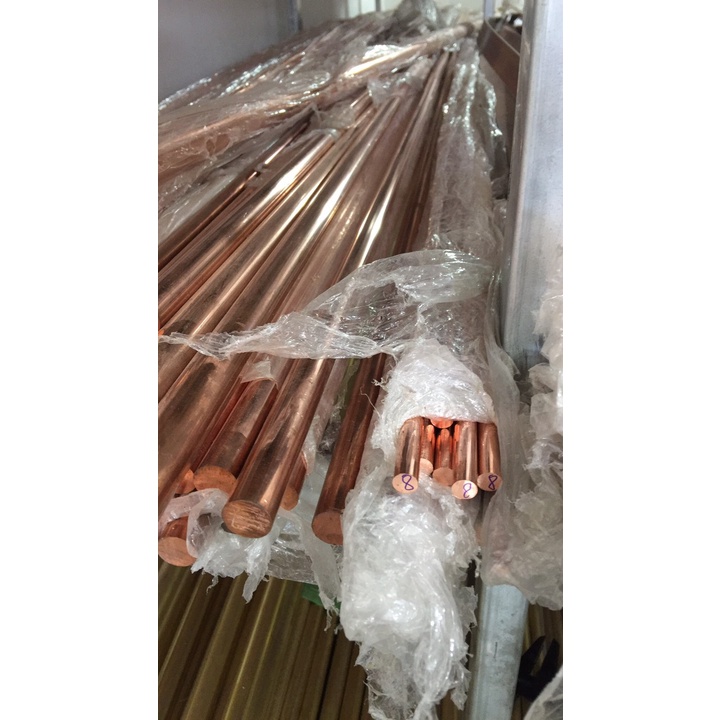 Đồng cây đỏ phi 8  dài 1m