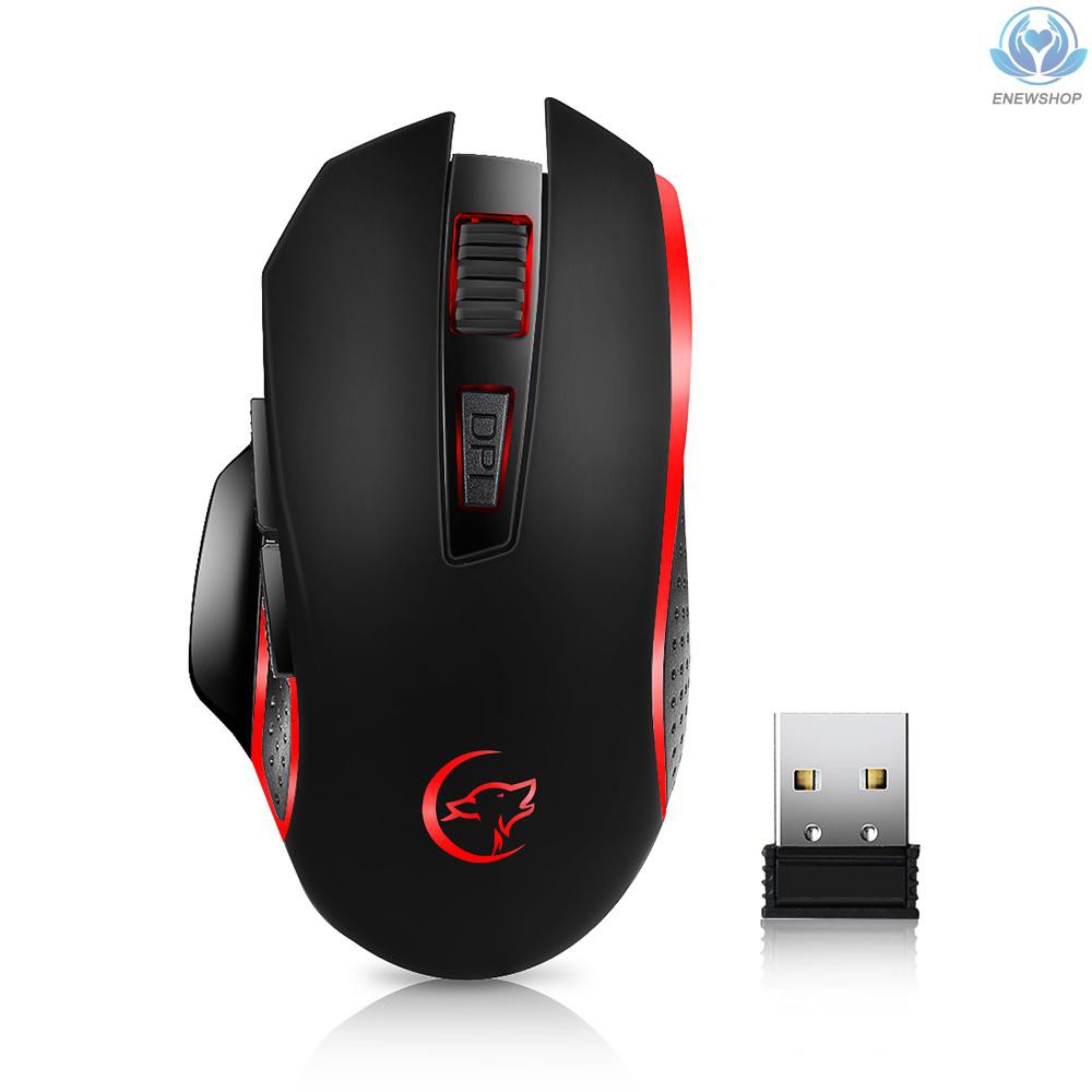 Chuột chơi game không dây 2400DPI 2.4Hz dành cho máy tính