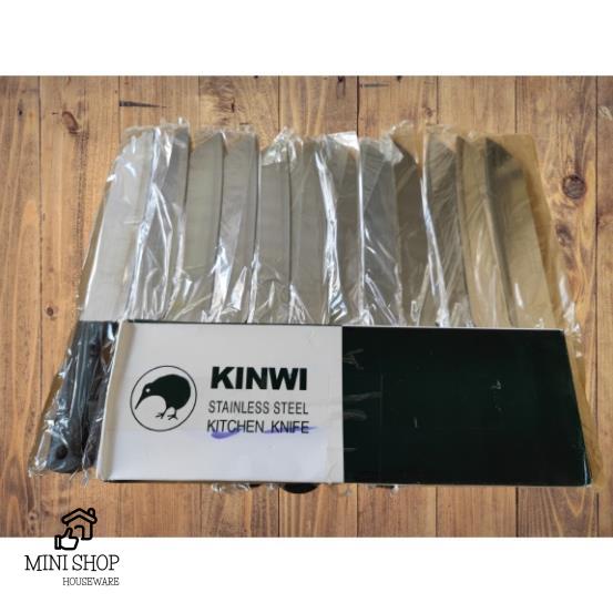 Dao Kinwi Stainless Steel Kitchen Knife Cán Nhựa Đen Dài 27cm - No.477