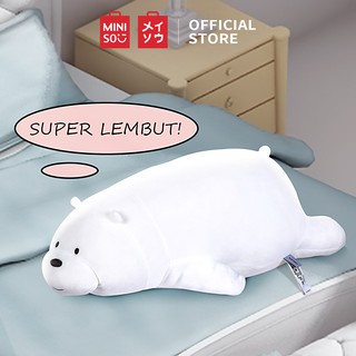 Miniso Gấu bông nằm We Bare Bears Ice Bear