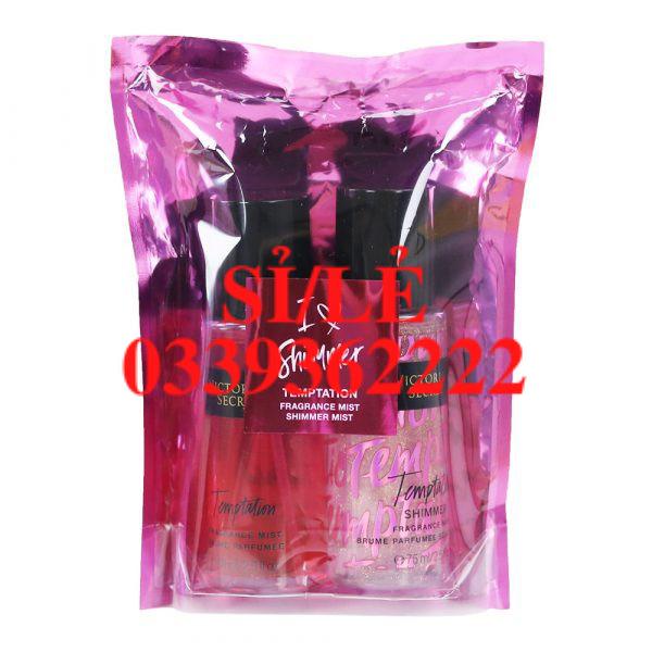 [ CHÍNH HÃNG ] Một Túi 2 Chai Xịt Thơm Body I ❤️ Shimmer Vic 75ML*2 Hàng Trung