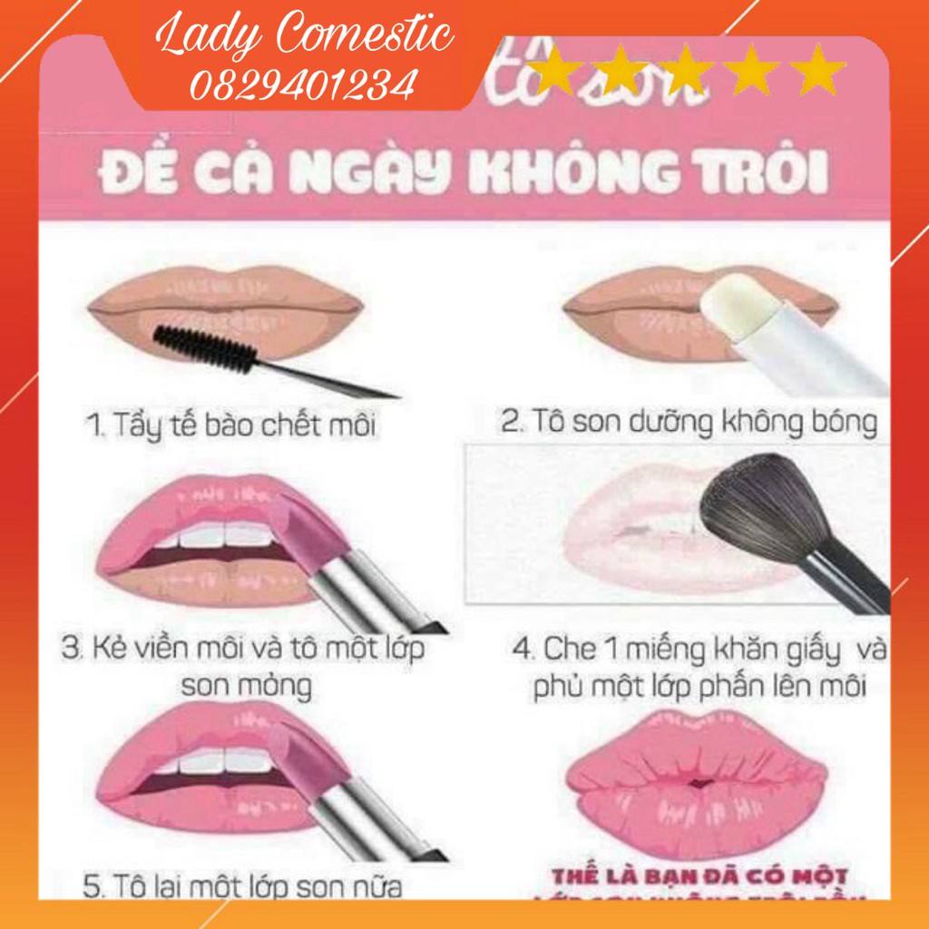 [HÀNG CHÍNH HÃNG]  Combo 2 Cây Son Kem Lỳ PIZU SEXY LIPSTICK