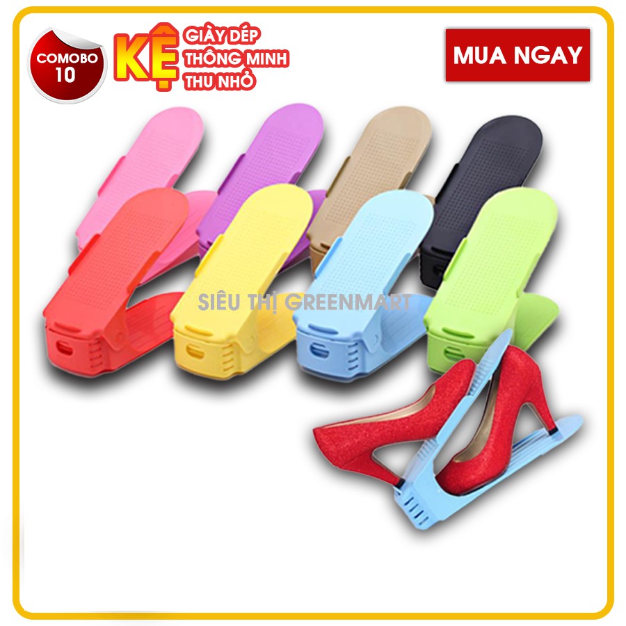 COMBO 10 Kệ để giày dép thông minh - Kệ để giày dép thu nhỏ đẹp và sang trọng