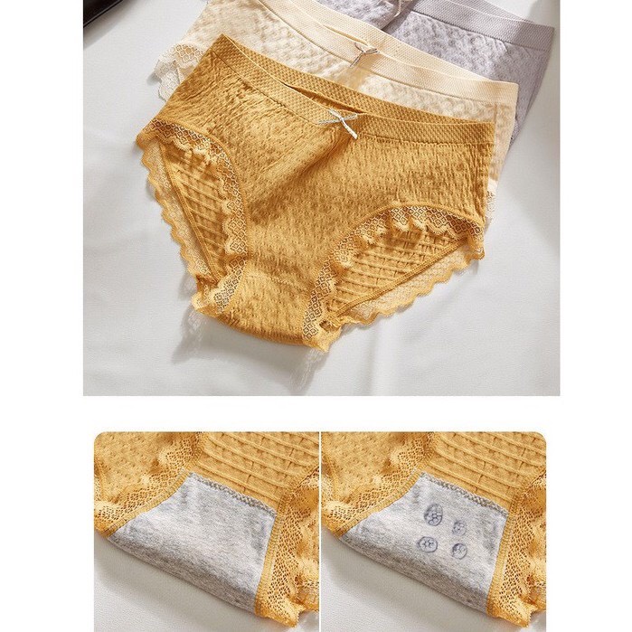 Quần Lót Nữ - Quần Lót Nữ Dệt Kim Thiết Kế thoáng mát đính nơ xinh gợi cảm DAN STORE MÃ Z182