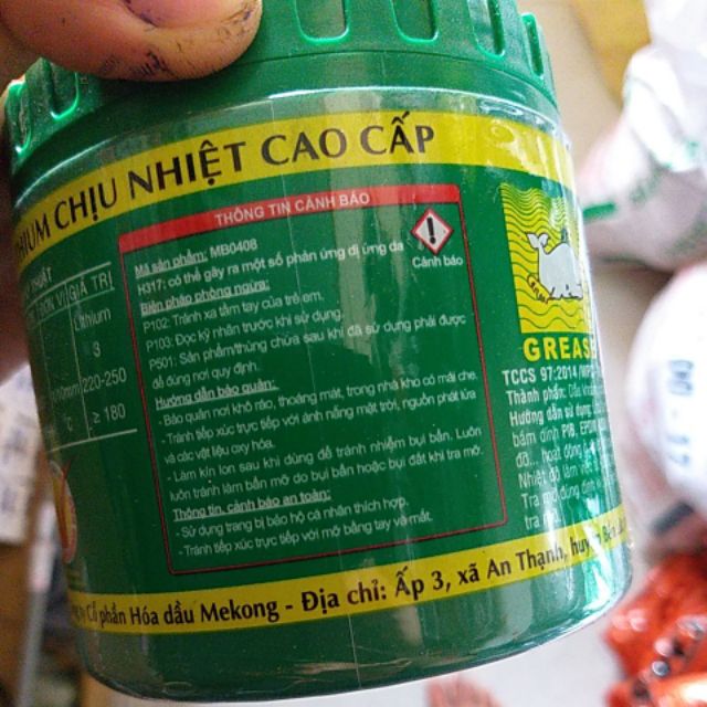 Mỡ bò chịu nhiệt cao cấp - litol 3/ mekong