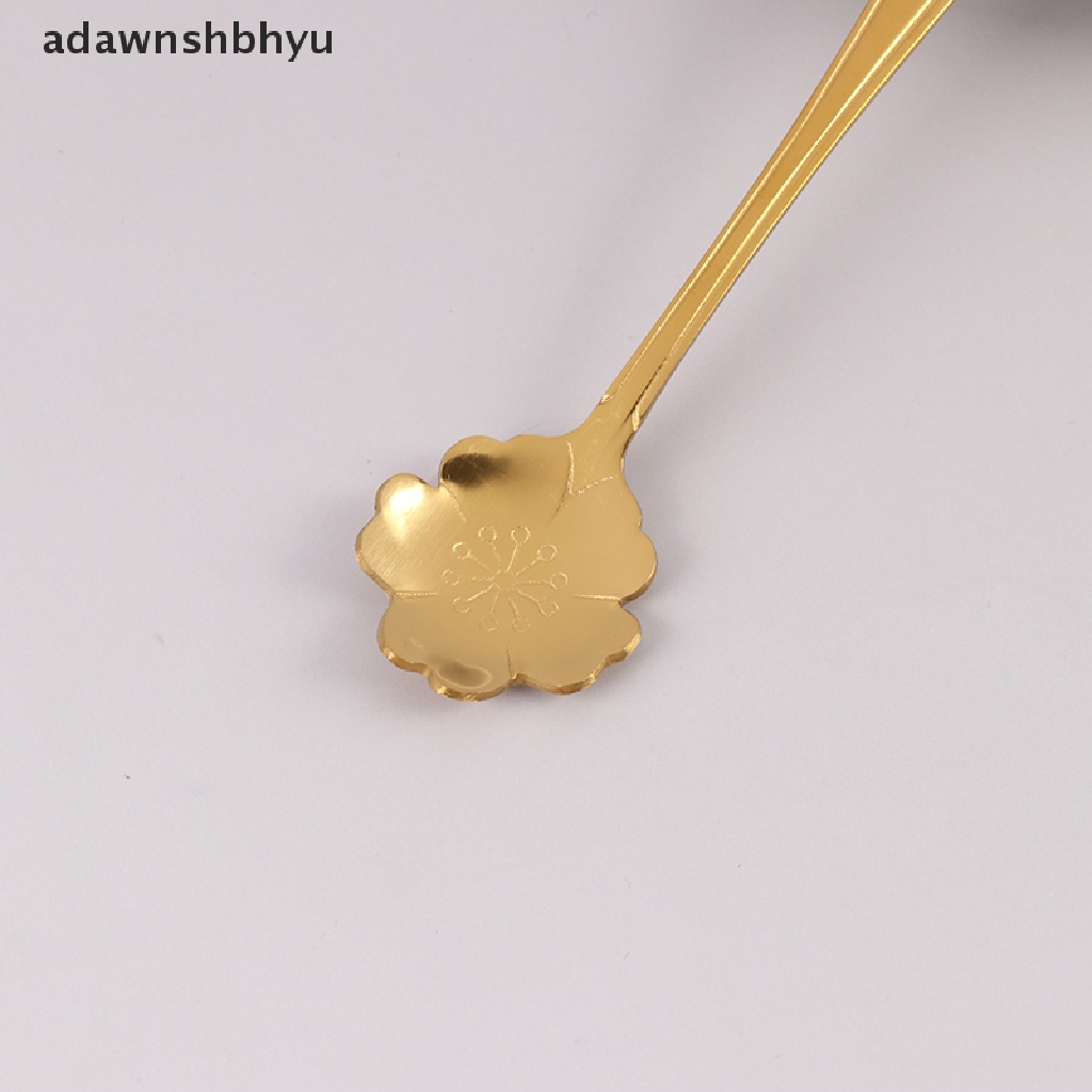 Muỗng Cà Phê Bằng Thép Không Gỉ Hình Hoa Cổ Điển