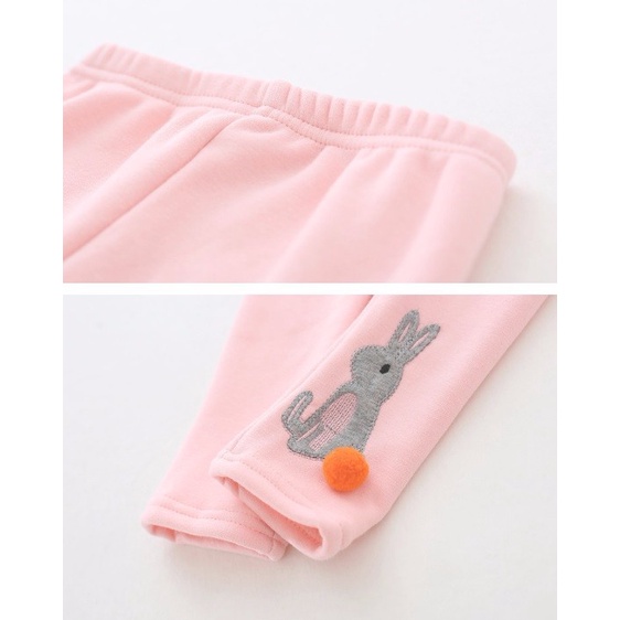 CC199 Quần legging lót nỉ bé gái mặc mùa đông hàng nhập