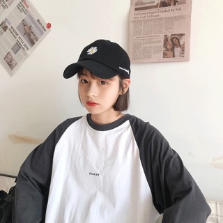 Mũ lưỡi trai thêu hoa cúc