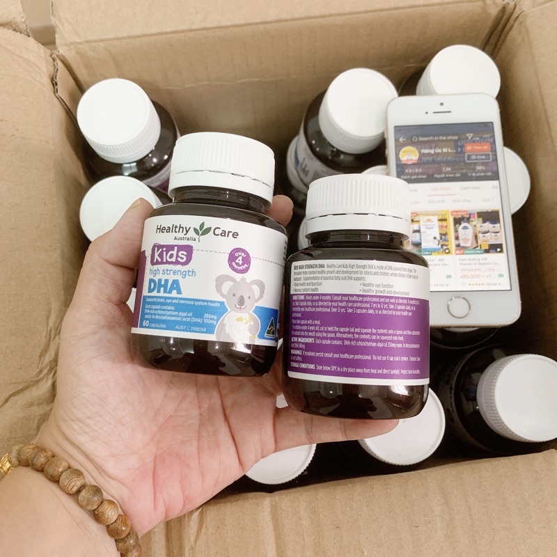 DHA Healthy Care cho Bé Vị Chanh 60 viên