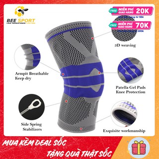 Bó gối bảo vệ đầu gối Aolikes AL7721 (1 cái) - Có đệm silicone và nẹp trợ lực