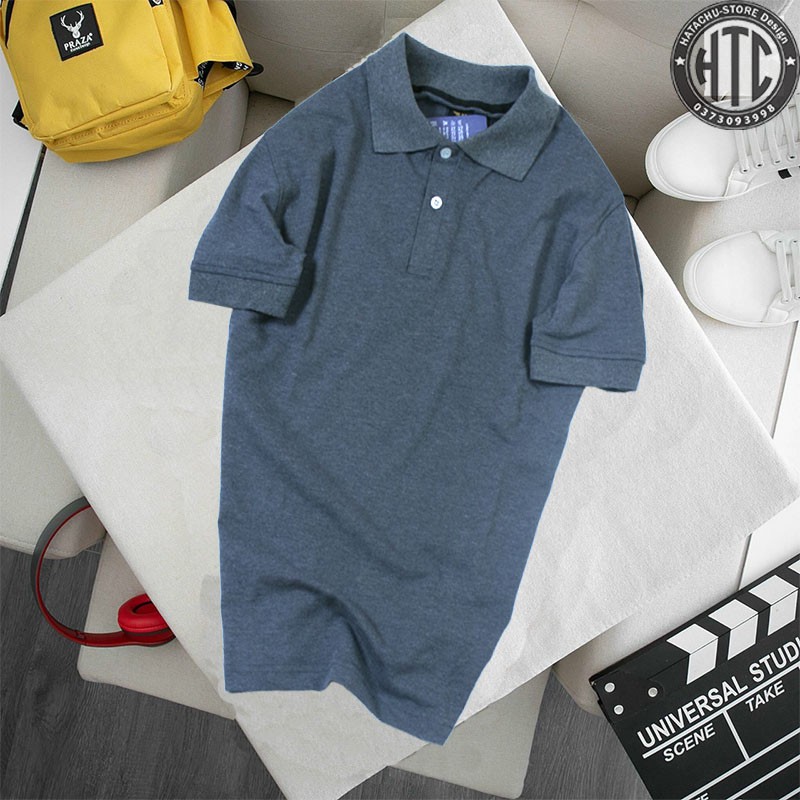 Áo phông nam, áo thun Polo nam Trơn cộc tay có cổ không viền | BigBuy360 - bigbuy360.vn