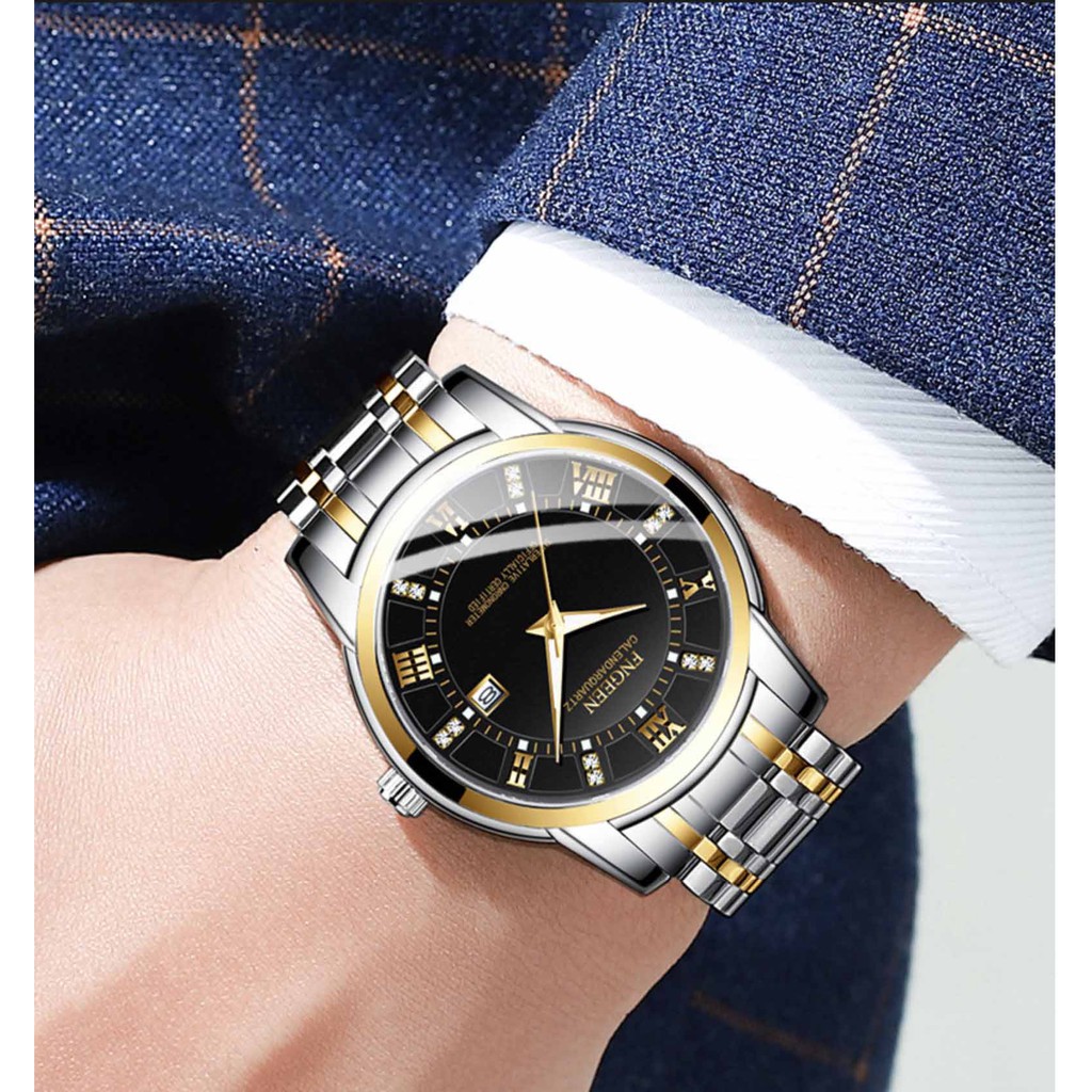 Đồng hồ nam đẹp FNGEEN chính hãng, giảm giá sốc, dây thép cao cấp, lên tay tuyệt đẹp ( Mã: AF08 ) | BigBuy360 - bigbuy360.vn