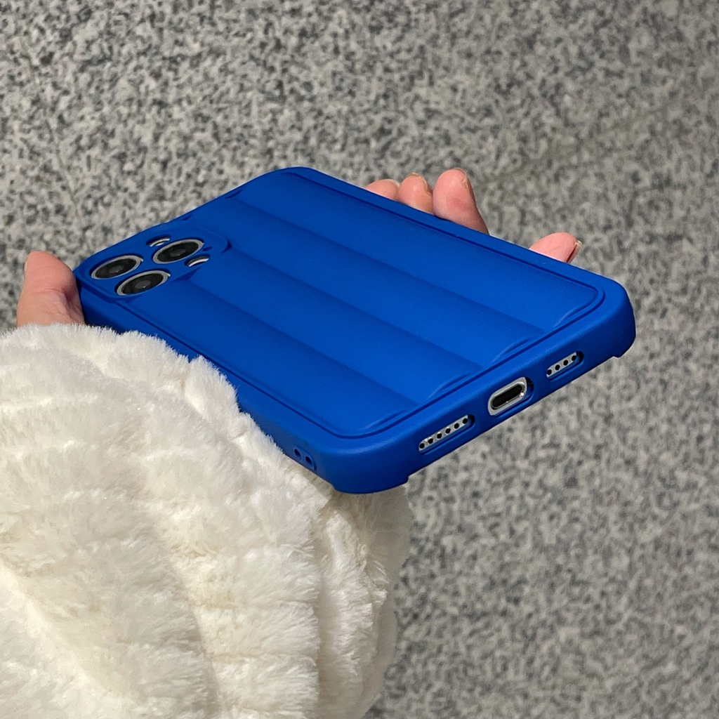 Ốp Điện Thoại Hình Trứng Cuộn Màu Xanh Dương Cho iphone 13 13 promax X XS Xr max 11pro max 12 pro max