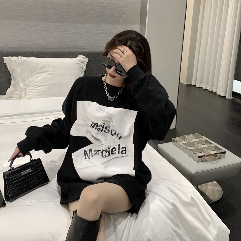Áo sweater tay dài dáng rộng phong cách thời trang hàn quốc cho nữ | BigBuy360 - bigbuy360.vn