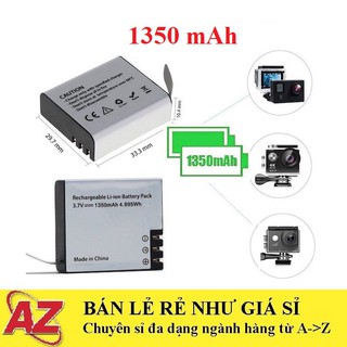 Pin 1350 mAh Cho Mọi Camera Hành Trình Eken H9r, SJCAM 4000, Amkov