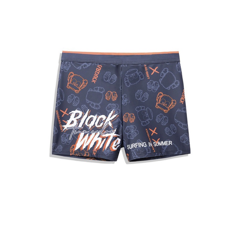 Quần bơi BOXER nam với họa tiết phong cách thể thao, thiết kế chuyên nghiệp, mau khô QB264