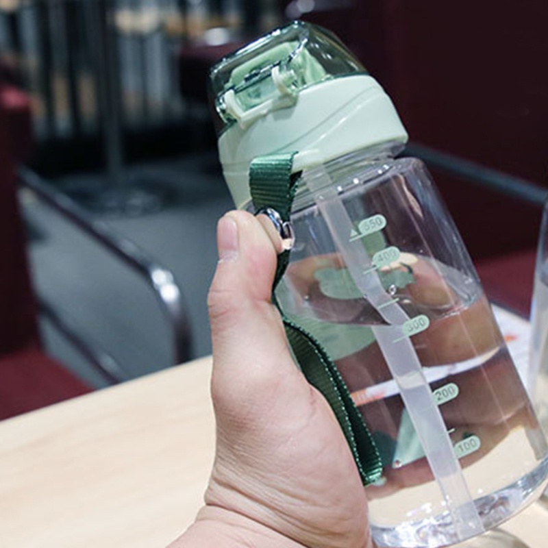 Bình Nước 550ML Họa Tiết Hoạt Hình Động Vật Dễ Thương Cho Bé