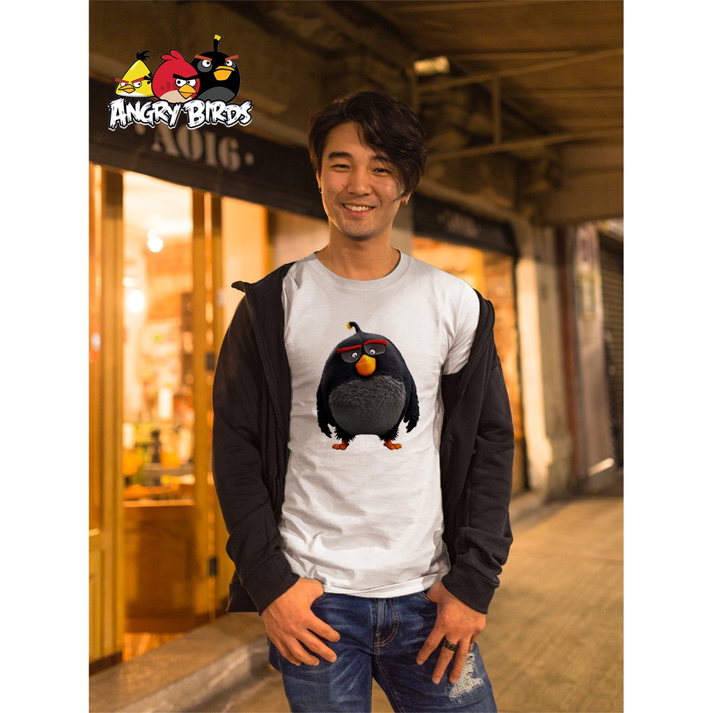 Áo thun Cotton Unisex - Game - Angry Birds - bomb