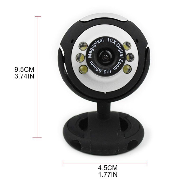 Wond Clip-on Night Vision Six-lamp Computer Camera Laptop Webcam Video Zoom Home Photography Camera Lens Accessories | BigBuy360 - bigbuy360.vn