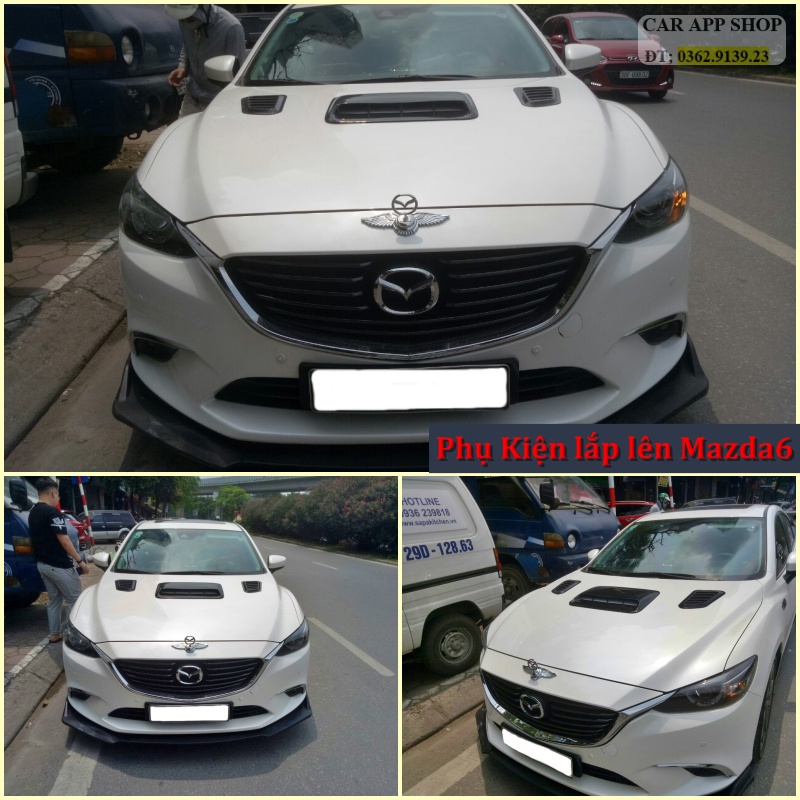 Ốp capo thể thao lắp chung cho các dòng xe , Sedan, Hatback , SUV .,ôp capo dán băng keo