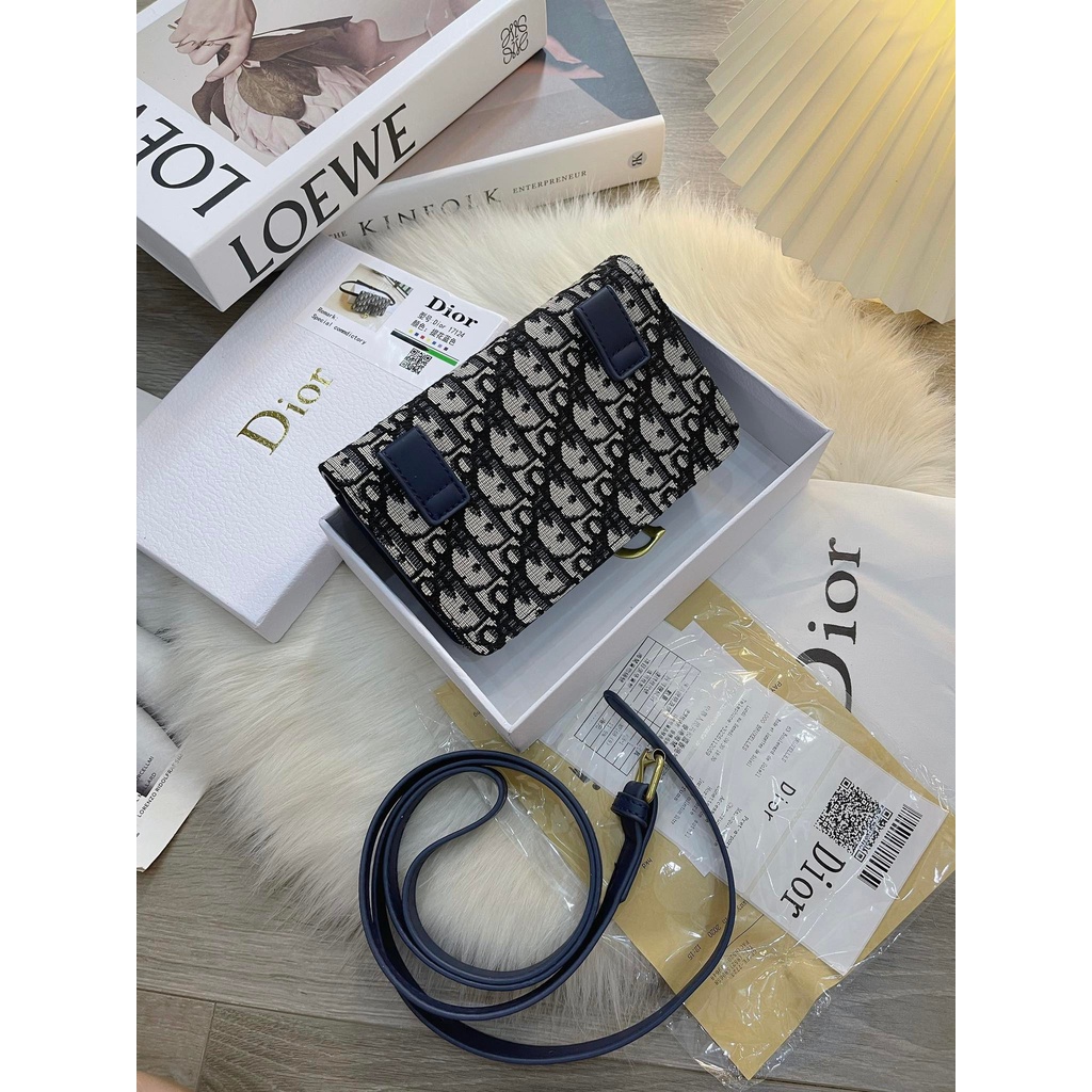 Túi Đeo Hông Dior Thổ Cẩm Quảng Châu Hàng Full Kèm Dây Thắt Lưng