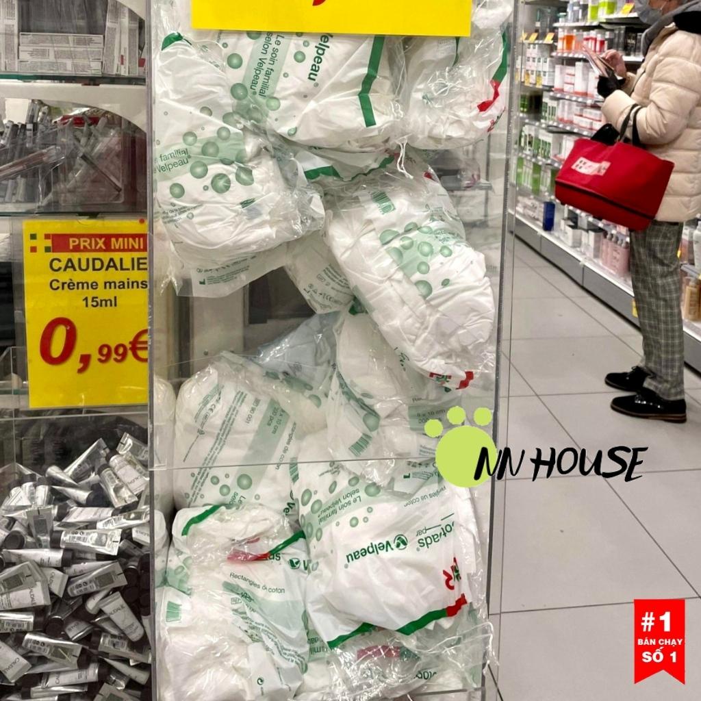 Bông tẩy trang Pháp 500 miếng, 200 miếng Velpeau cotton pads dùng tẩy trang, skincare, makeup, vệ sinh cho bé từ sơ sinh