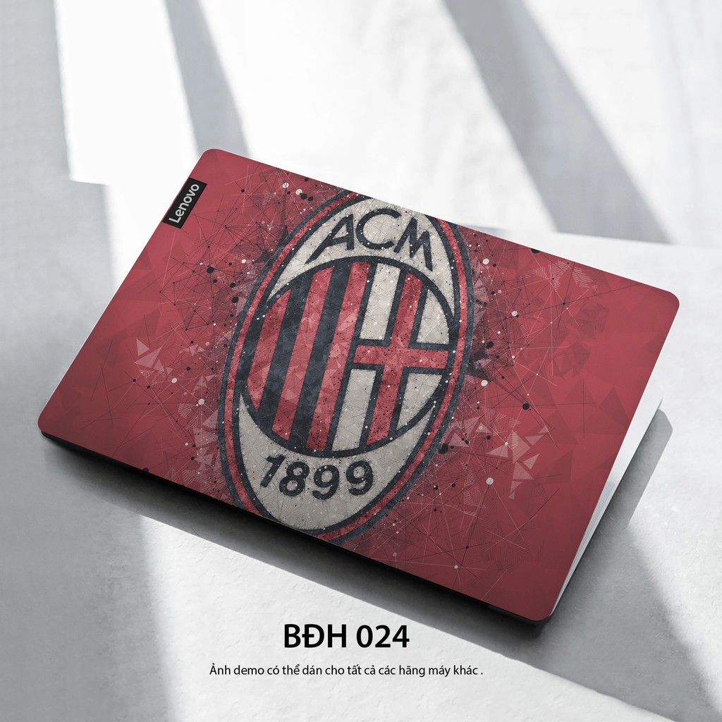 Bộ skin dán laptop mẫu Logo AC MILAN / Có mẫu decal dán cho tất cả các hãng máy tính