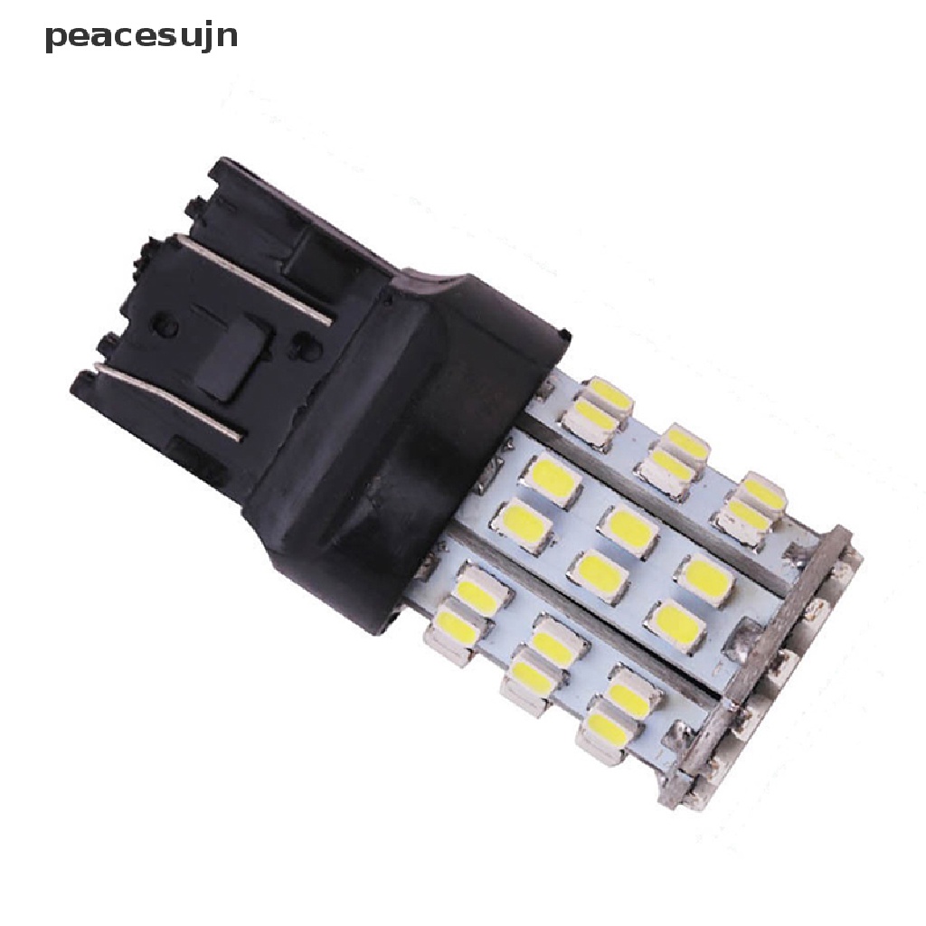 (hot*) 2X T20 W21W 7443 7440 LED 64-SMD 1206 Tail Stop Brake Light Bulb Lamp White peacesujn