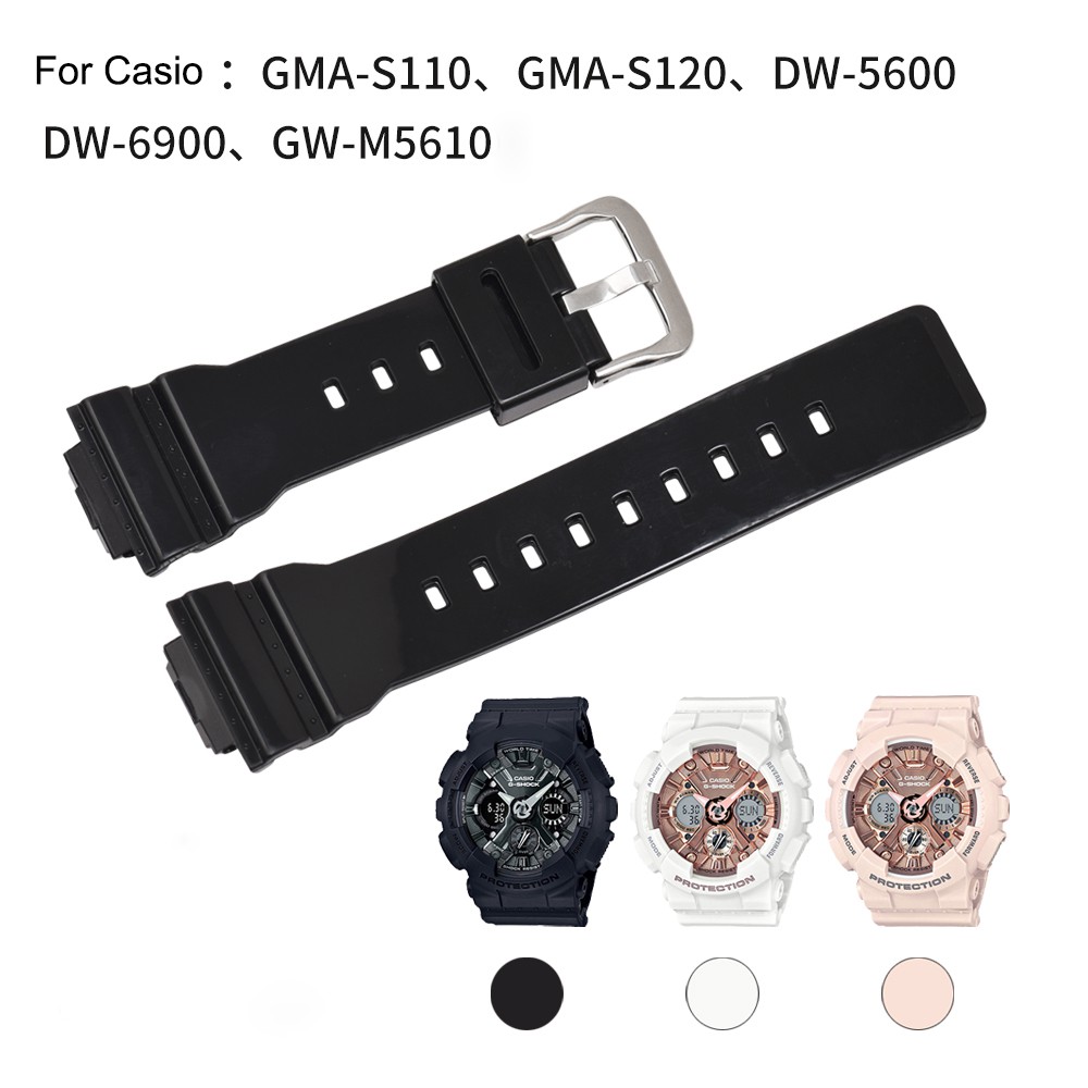 Dây Đeo Thay Thế Bằng Da PU Mềm Cho Đồng Hồ Casio G-shock DW-5600 DW-6900 GW-M5610 gma-s110 gma-s120