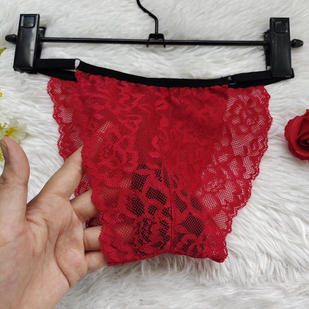 Set Bra - Bralette ren sexy không gọng, mút mỏng - Màu đỏ - NY08