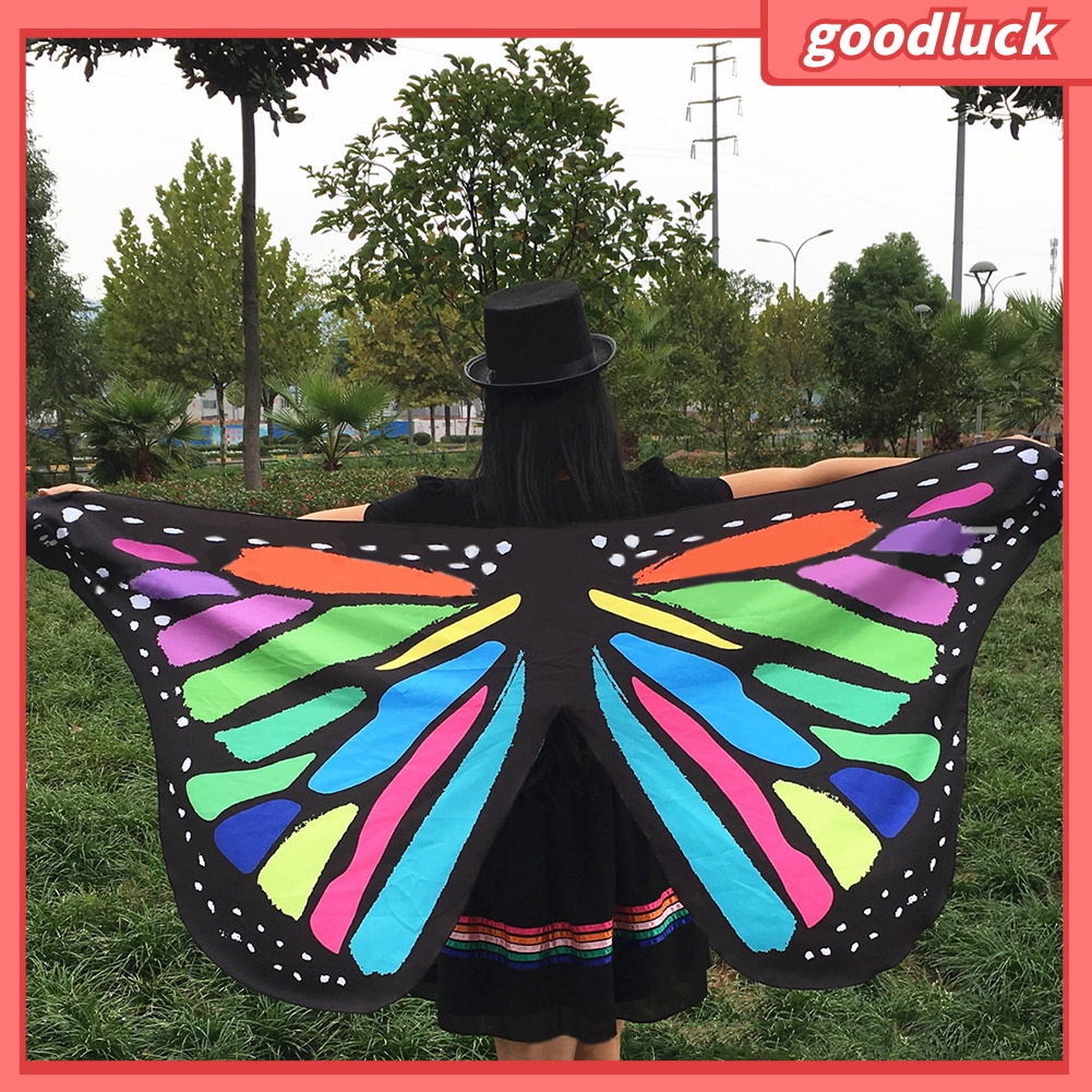 Khăn choàng hình cánh bướm nhiều màu độc đáo