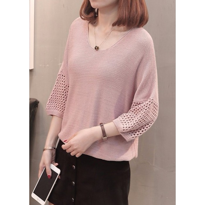 Áo len mỏng nữ, áo len mỏng form rộng tay lỡ, chất len mềm mịn, thích hợp mùa xe lạnh, hàng nhập Quảng Châu | BigBuy360 - bigbuy360.vn