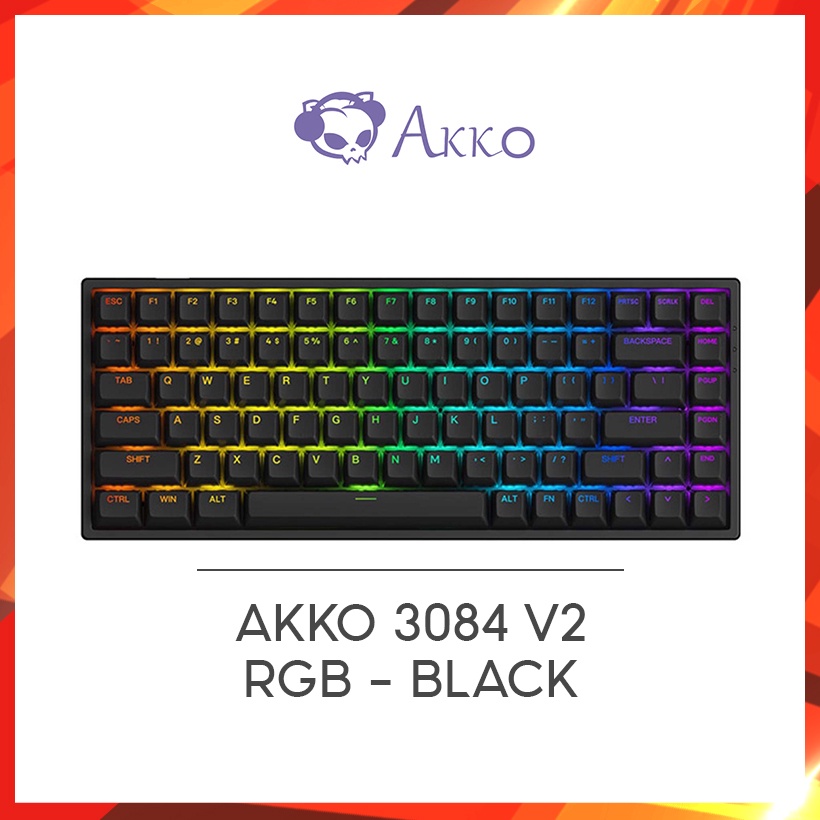 Bàn phím cơ AKKO 3084 v2 RGB – Black