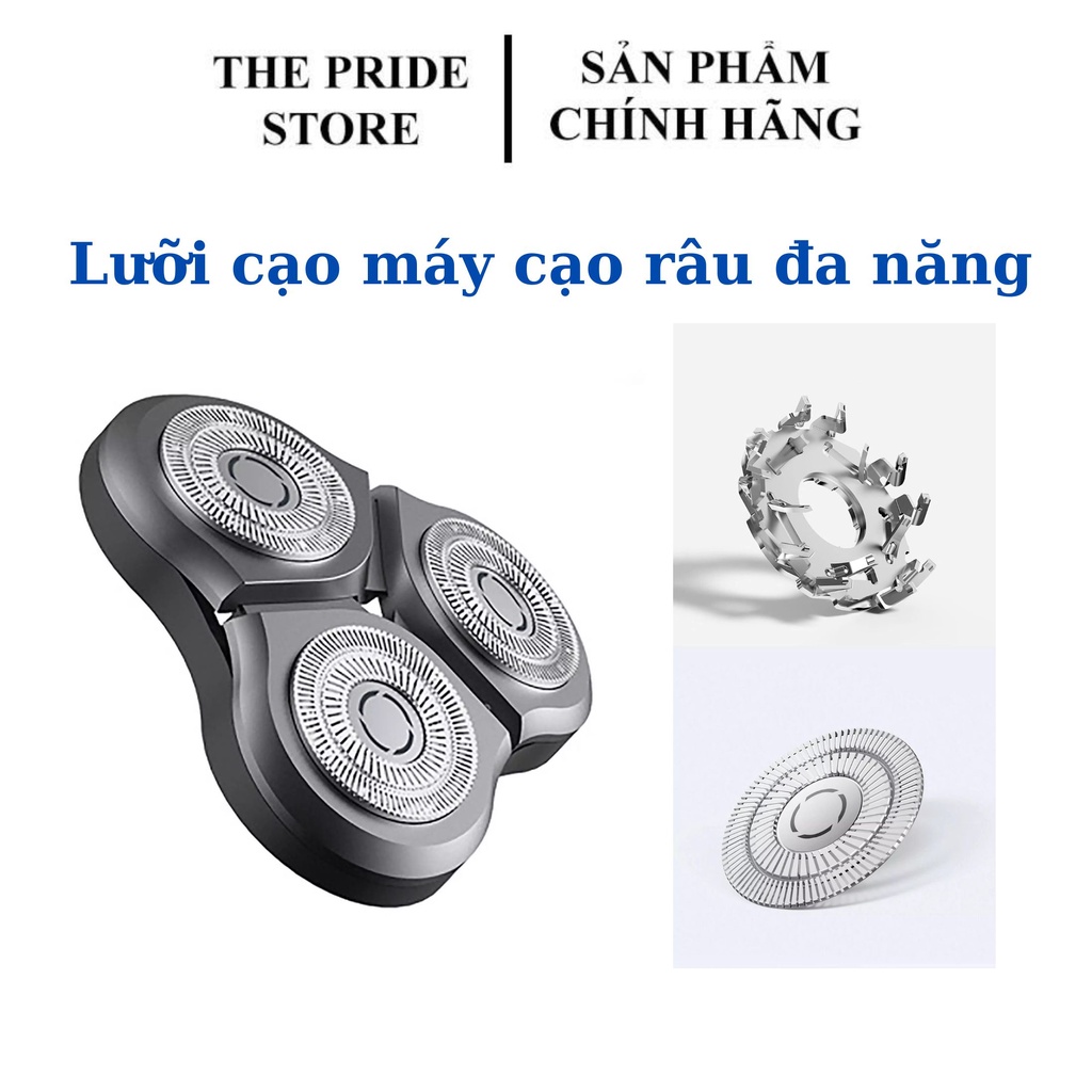 Bộ 3 Lưỡi Cạo Thay Thế Máy Cạo Râu Đa Năng 4 In 1 Thế Hệ Mới