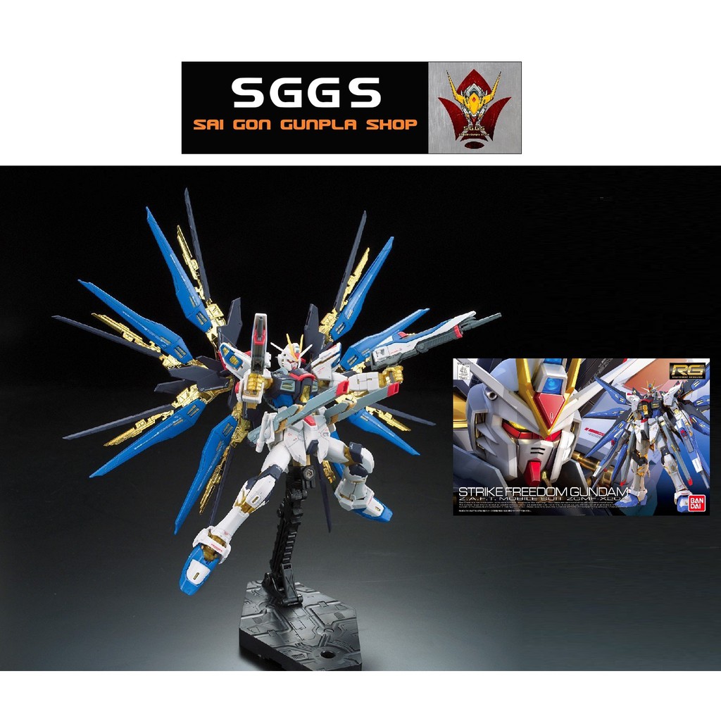 Mô Hình Gundam RG Strike Freedom Bandai ZGMF-X20A 1/144 Seed Destiny Đồ Chơi Lắp Ráp Anime Nhật