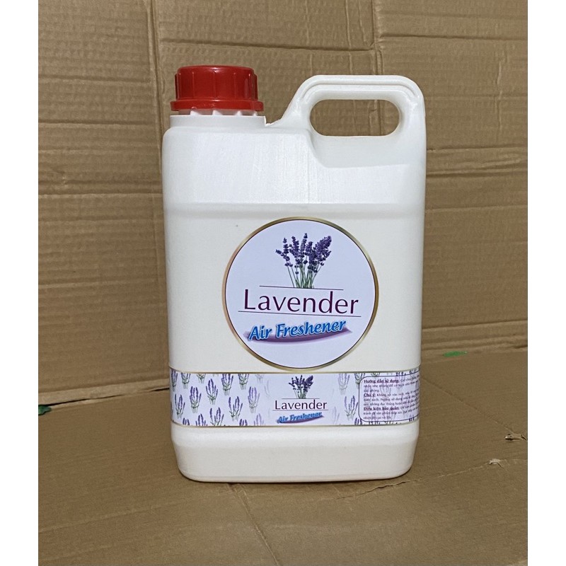 Xịt phòng tinh dầu Lavender Hoa Oải Hương thiên nhiên (bình 2lit) tặng vỏ chai xịt