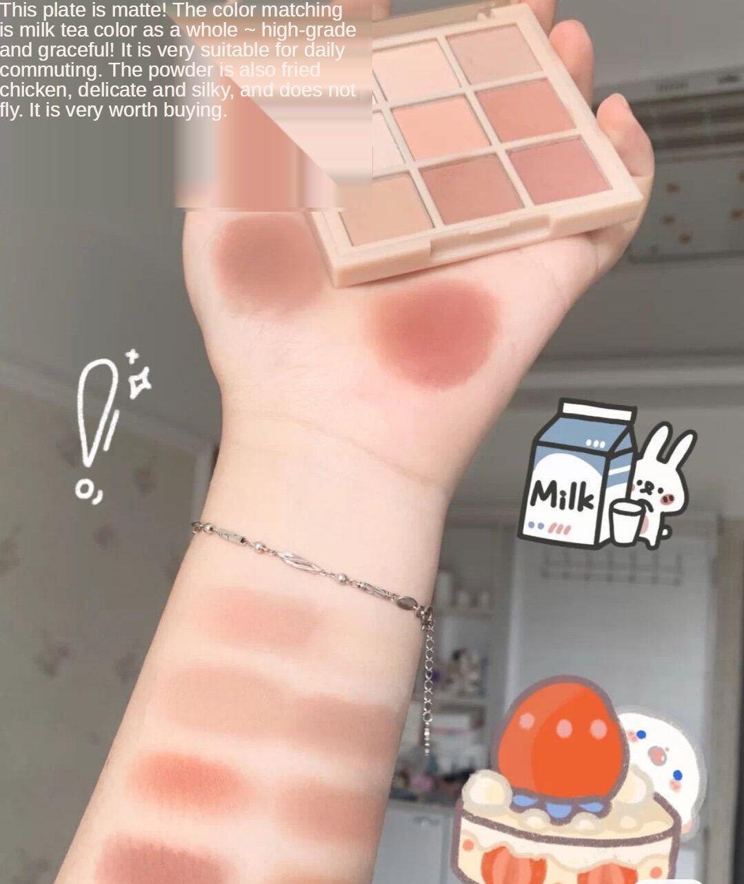 [Hàng mới về] Bảng phấn mắt tông trà sữa 9 màu trang điểm tự nhiên xinh xắn | BigBuy360 - bigbuy360.vn