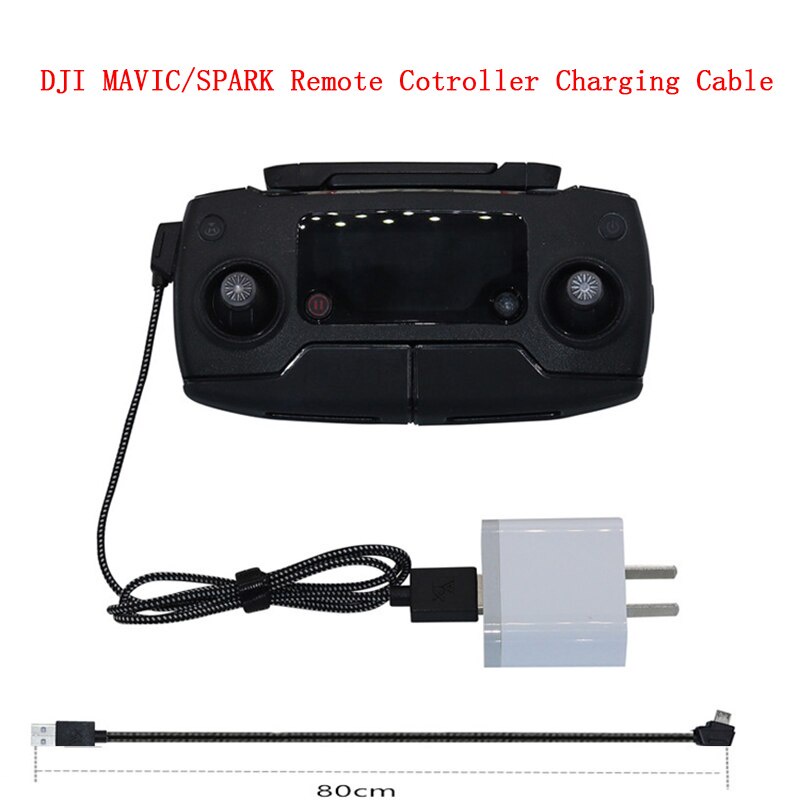 Dây Cáp Sạc Nhanh USB Bằng Nylon Dài 80cm Cho DJI Mavic Mini/Pro/Air/2/Spark