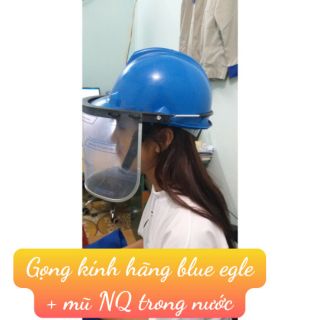 Set mũ kính blue Eagle kèm mũ bảo hộ