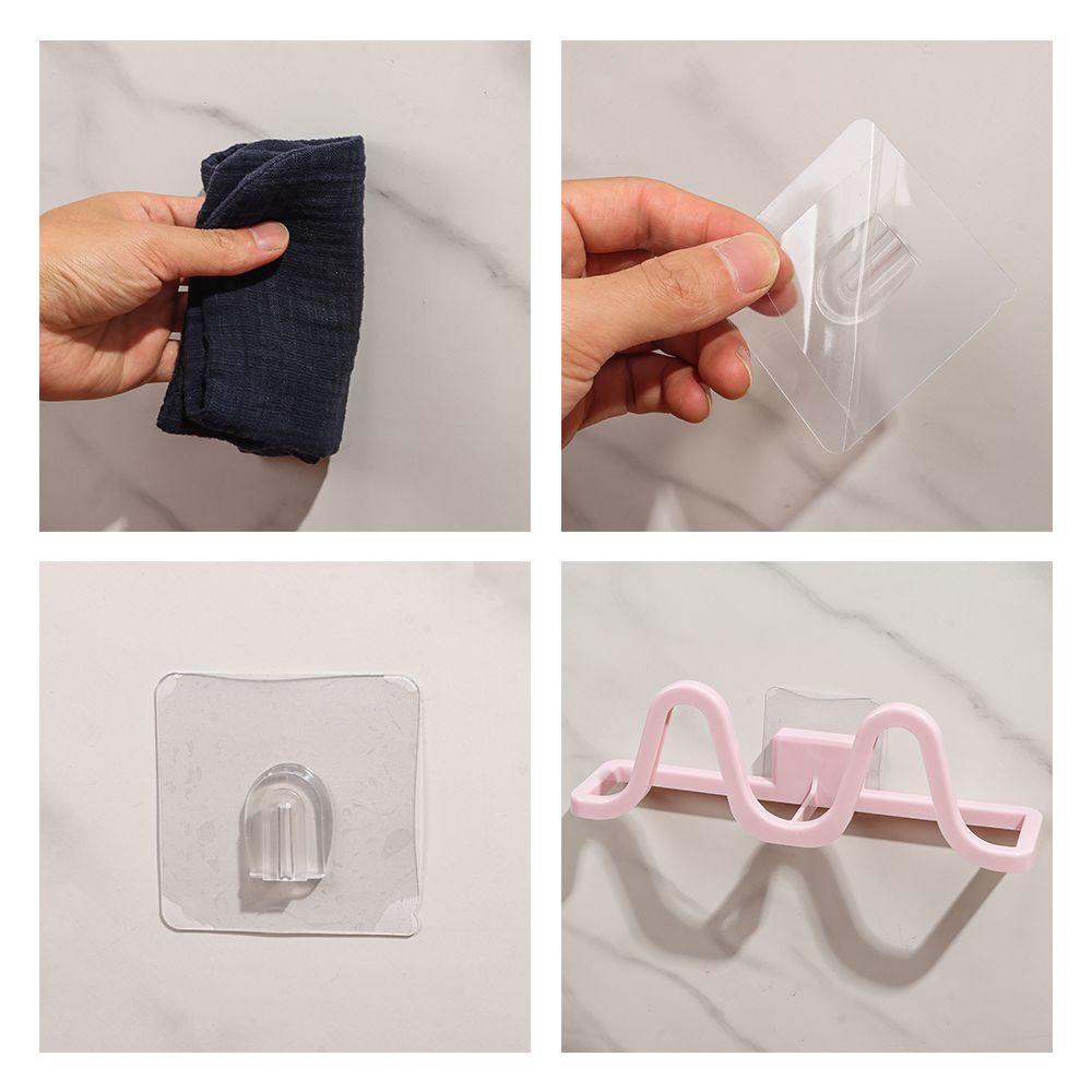 YNATURAL New Wall Mounted Shoe Rack Convenient Storage Rack Slippers Hanger Portable Space Saving Storage Artifact Bathroom Accessories Durable Punch-free Shoe Organizer/Multicolor