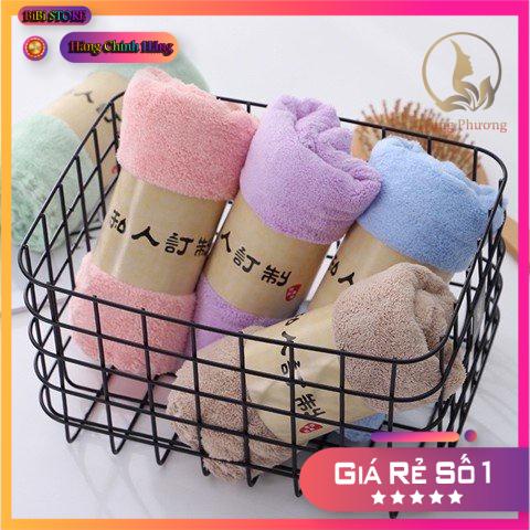 Khăn Gội Cao Cấp, Khăn Hàn Quốc Thấm Hút Tốt, Chất Lông Mềm Mịn Kích Thước 35x75cm